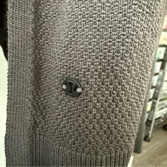 Lululemon Lunar Lengths Wrap Sweater Graphite Grey - Picture 7 of 12